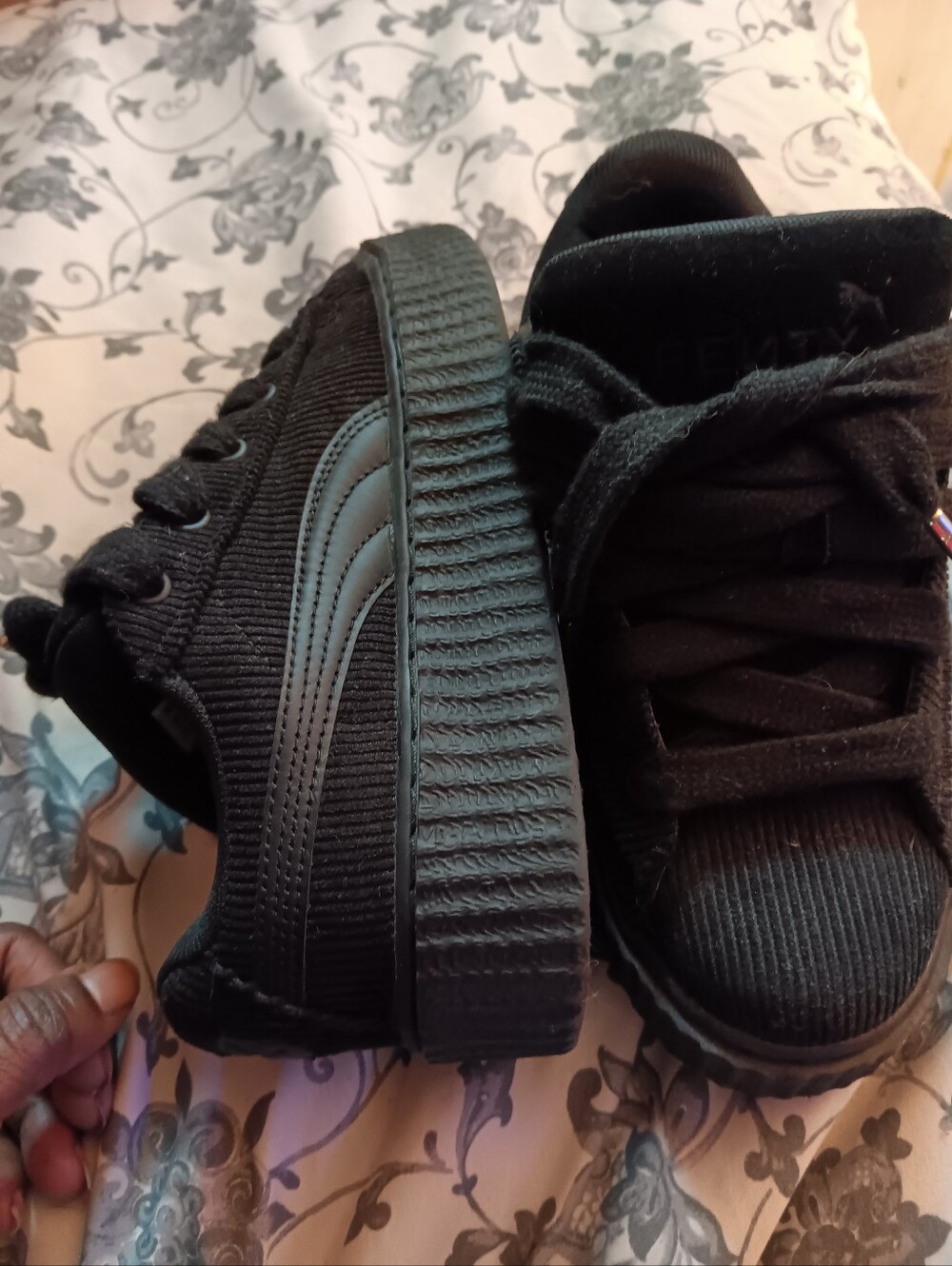 Puma FENTY Kids Black Platform Sneakers - (Brand Not Visible)
